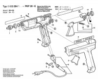 Bosch 0 603 264 142 PKP 20 E Glue Gun 230 V / GB Spare Parts PKP20E